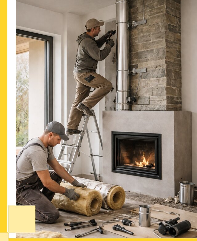 Монтаж дымоходов для каминов в Темрюке от 15440 р. ЭриданТмр