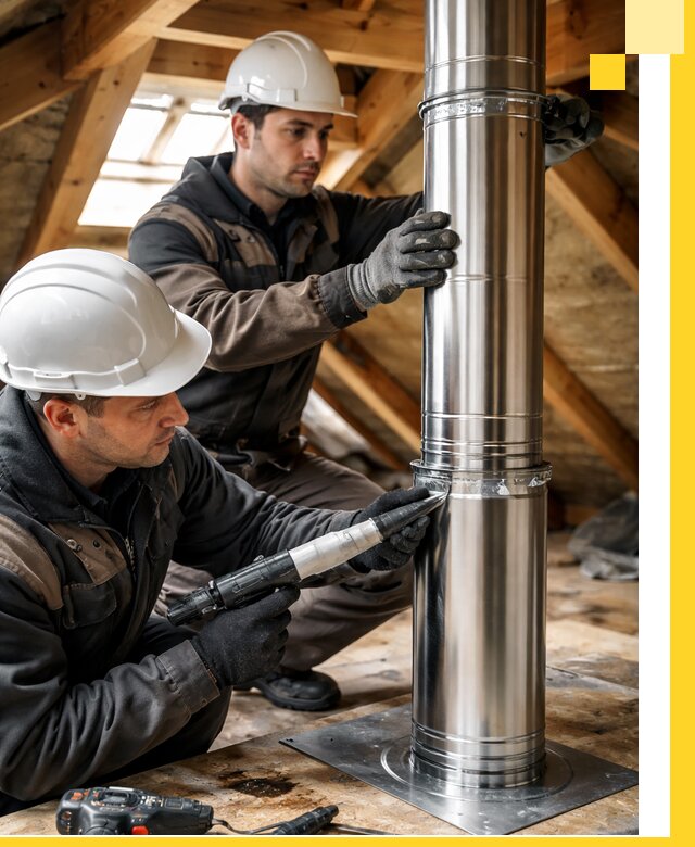 Монтаж дымоходов для каминов в Темрюке с гарантией качества