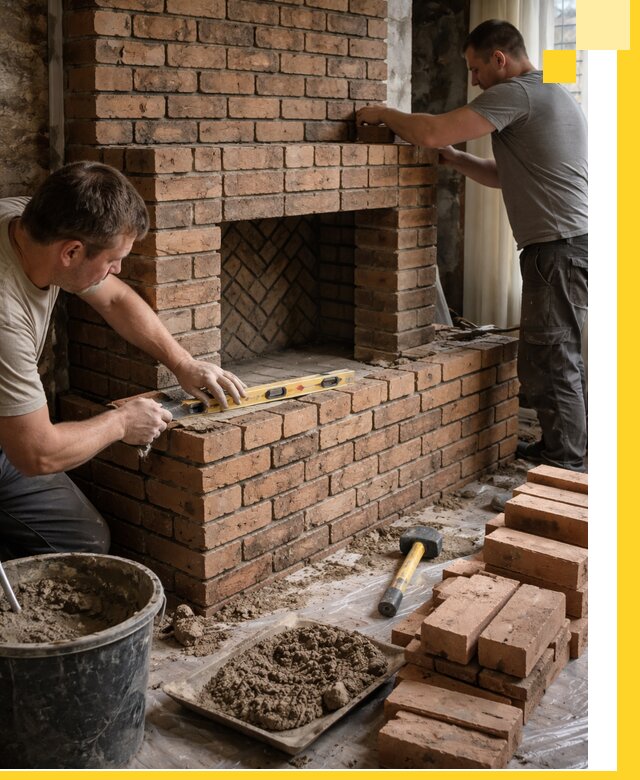 Изготовление и установка кирпичных каминов в Темрюке