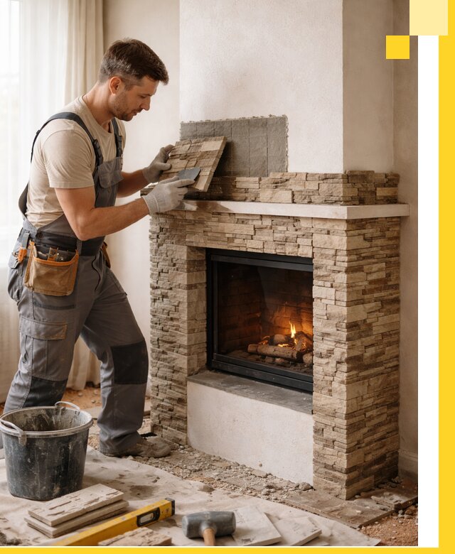 Изготовление и монтаж каминов для дома под ключ в Темрюке