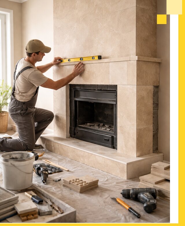 Установка и монтаж каминов в частном доме под ключ в Темрюке