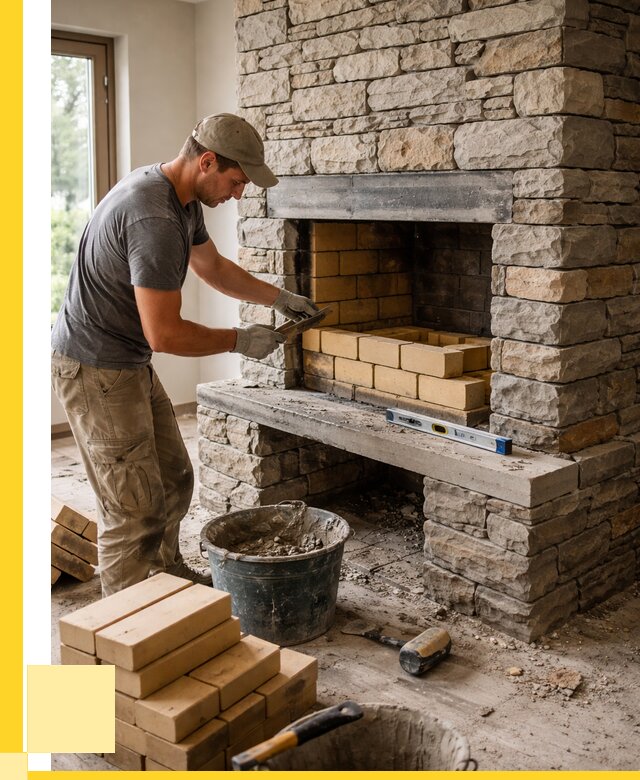 Кладка каминов и камина в Темрюке от 25733 р. ЭриданТмр