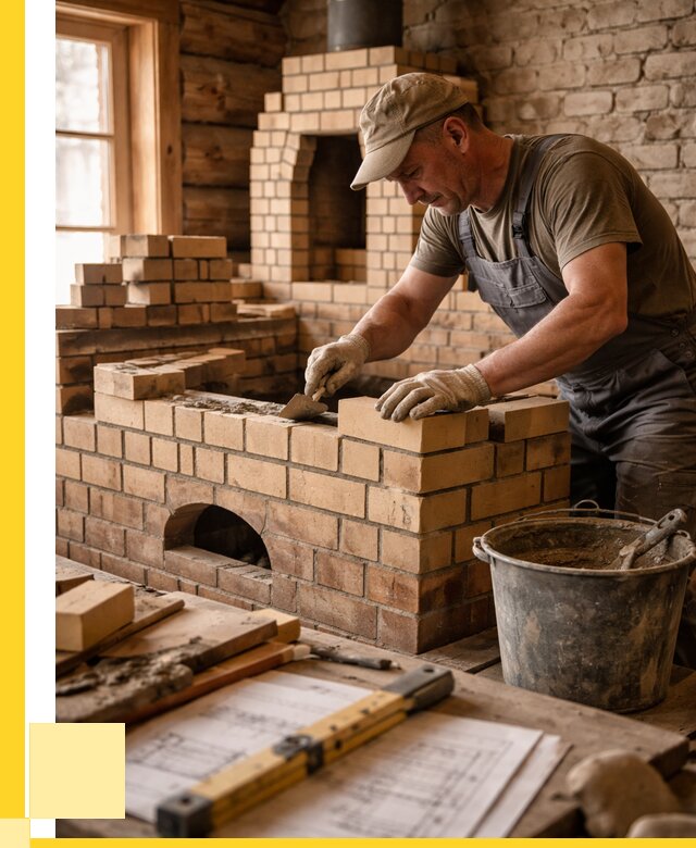 Кладка печей из кирпича в Темрюке цены от 30879 р. - ЭриданТмр