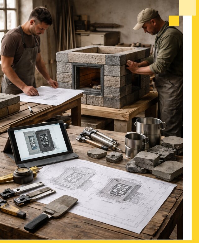 Разработка проектов печей с согласованием и монтажом в Темрюке