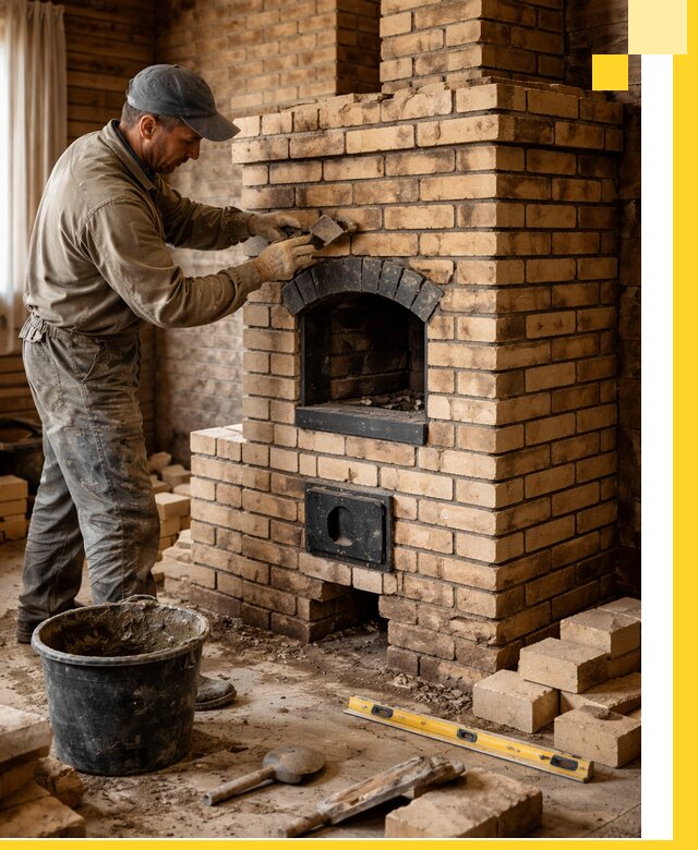Кирпичные печи под ключ в Темрюке: проектирование и кладка