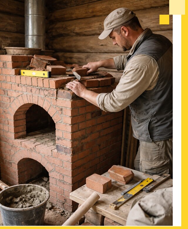 Изготовление и установка русских печей в Темрюке под ключ