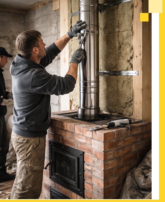 Изготовление и монтаж печей и дымоходов под ключ в Темрюке