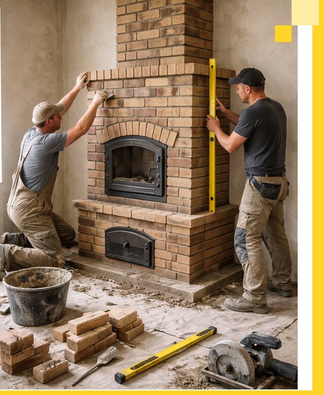 Продажа и установка печей и каминов для дома под ключ в Темрюке