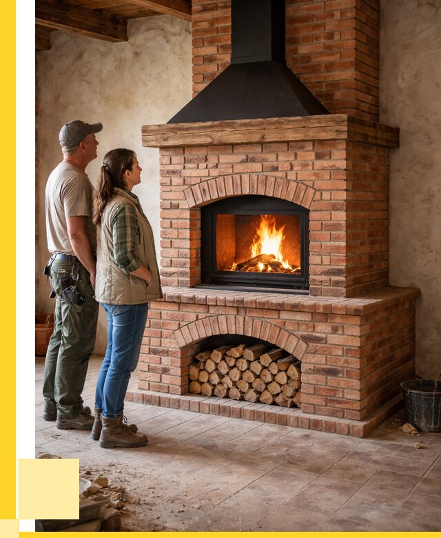 Печи камины из кирпича в Темрюке от 123516 р. | ЭриданТмр