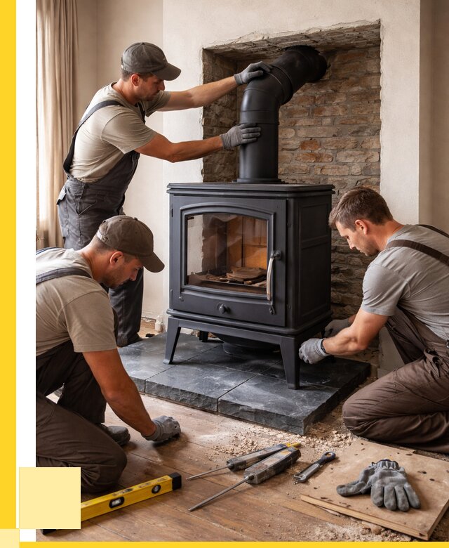 Монтаж печи камина в частном доме в Темрюке от 25733 р. | ЭриданТмр