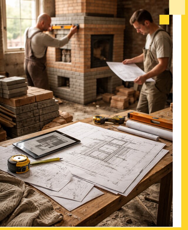 Проекты печей и каминов с индивидуальным дизайном в Темрюке