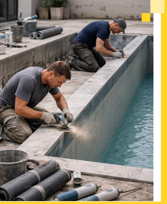 Профессиональный ремонт бассейнов под ключ в Темрюке