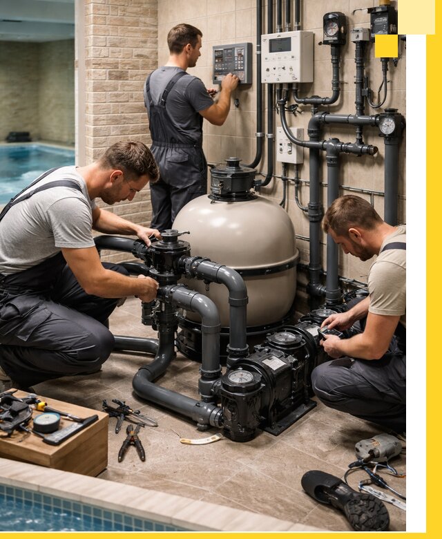 Комплексное оборудование для бассейнов под ключ в Темрюке