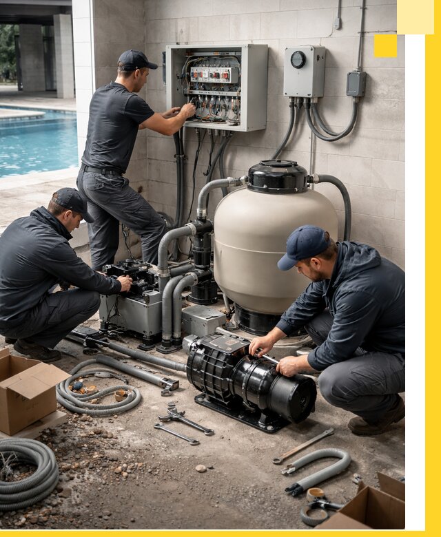 Профессиональный монтаж оборудования для бассейнов в Темрюке