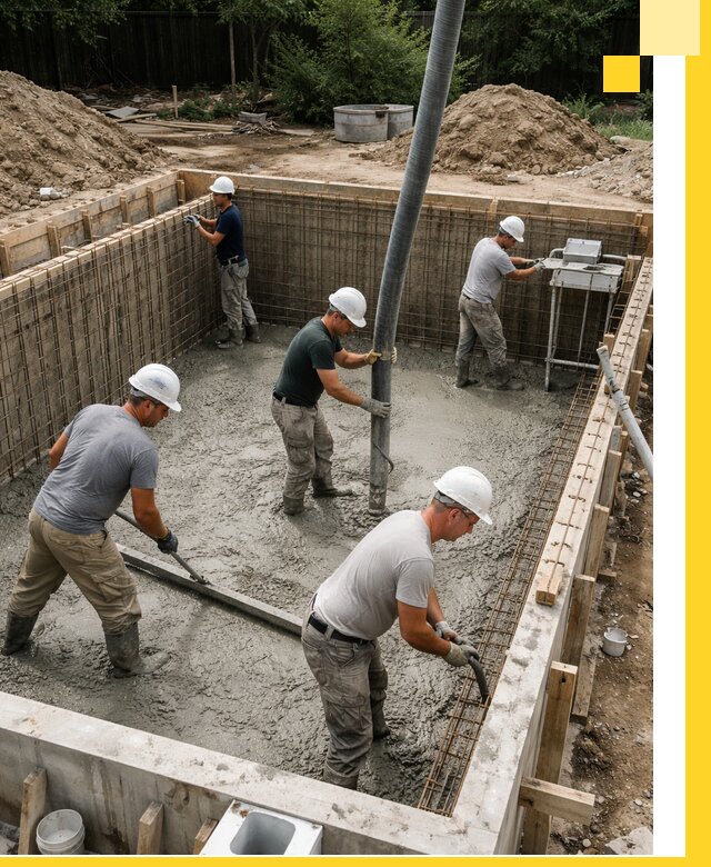 Строительство бетонных бассейнов под ключ в Темрюке