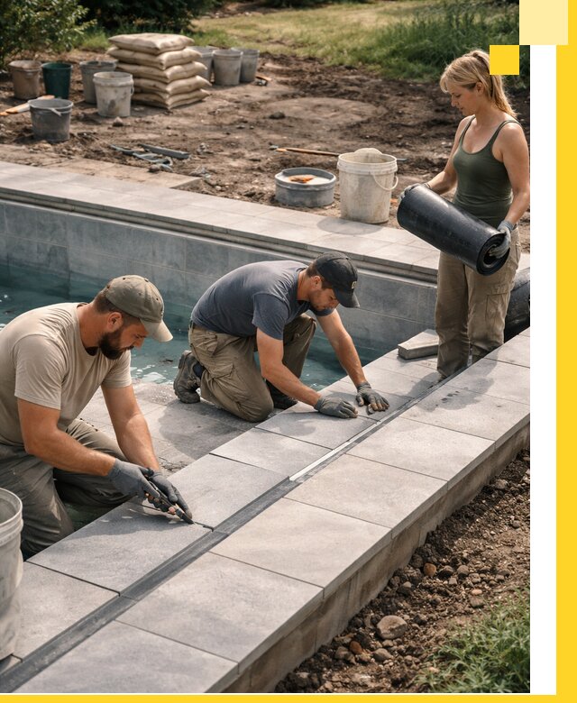 Строительство и монтаж уличных бассейнов под ключ в Темрюке