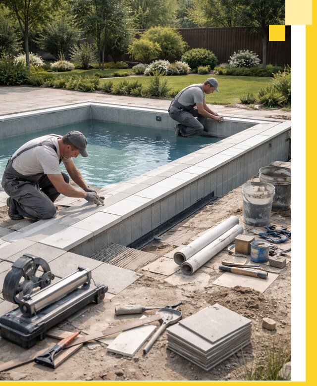 Строительство открытых бассейнов под ключ в Темрюке профессионально