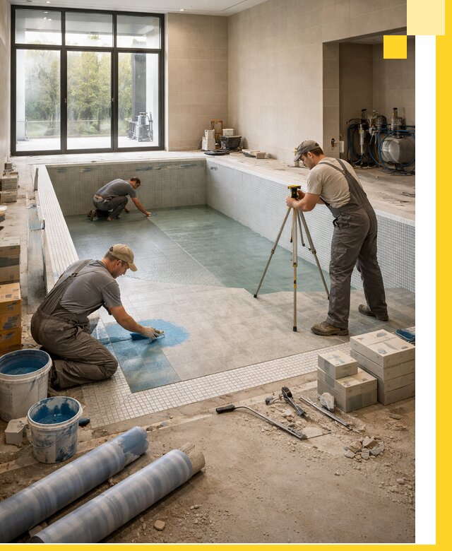 Проект и строительство закрытых бассейнов в Темрюке под ключ