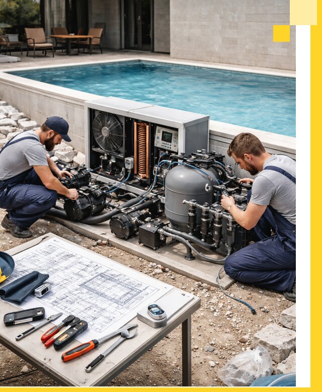 Проектирование и монтаж бассейнов с подогревом в Темрюке