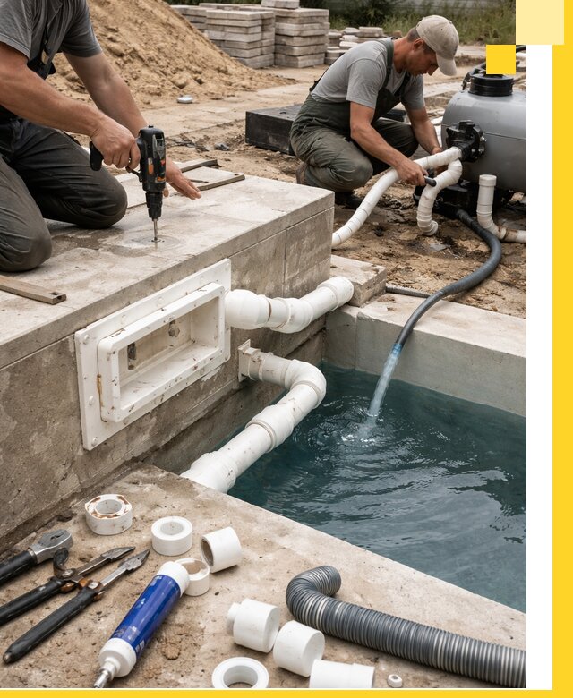 Строительство скиммерных бассейнов под ключ в Темрюке