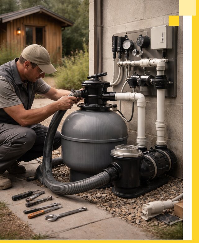 Продажа и монтаж фильтров и насосов для бассейнов в Темрюке