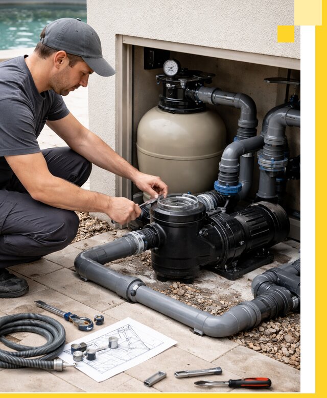 Поставка, монтаж и сервис насосов для бассейнов в Темрюке