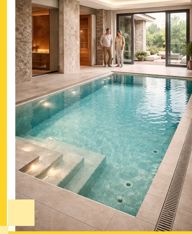 Бассейн во дворе в Темрюке: проект, отделка от 1235160 р. | ЭриданТмр