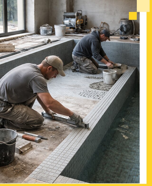 Строительство бассейна в частном доме в Темрюке под ключ