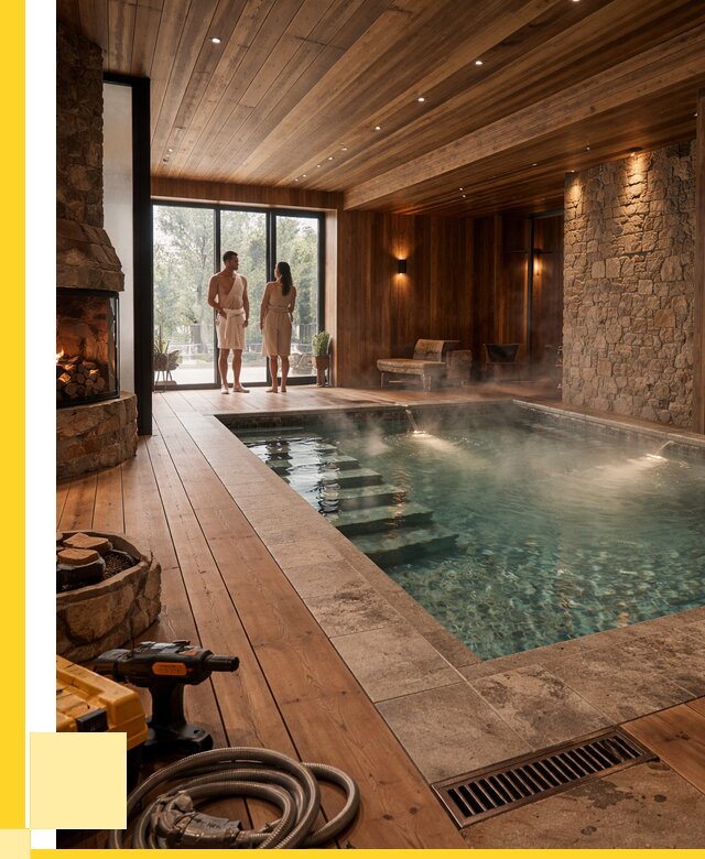 Проекты бань с бассейном под ключ в Темрюке от 77198 р., ЭриданТмр