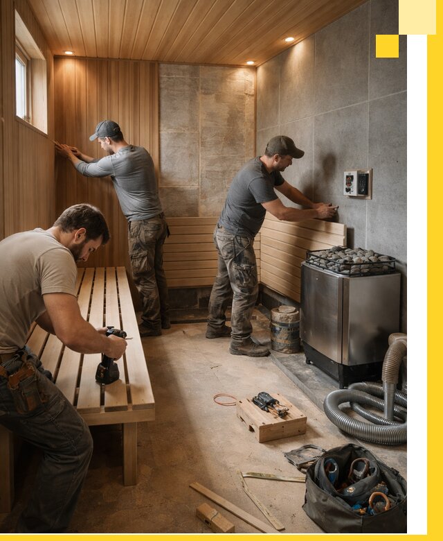 Сауны под ключ в Темрюке, проектирование, строительство, отделка
