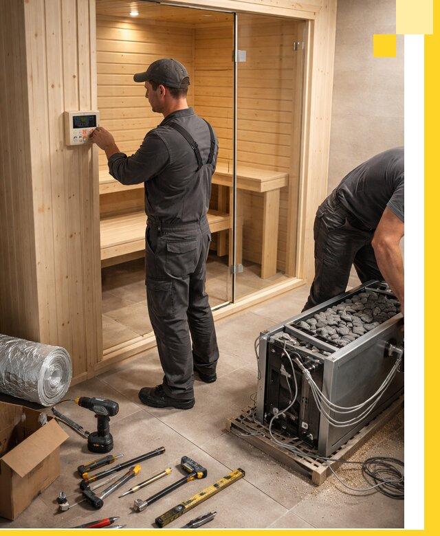 Поставка, установка и монтаж электрических саун в Темрюке