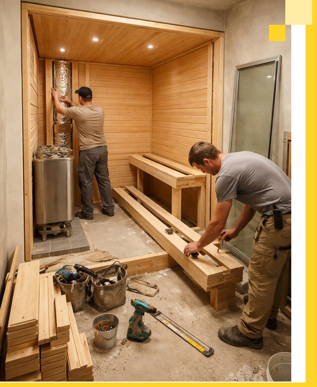 Проектирование и установка домашних саун под ключ в Темрюке