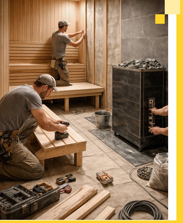 Дизайн и строительство интерьерных саун под ключ в Темрюке