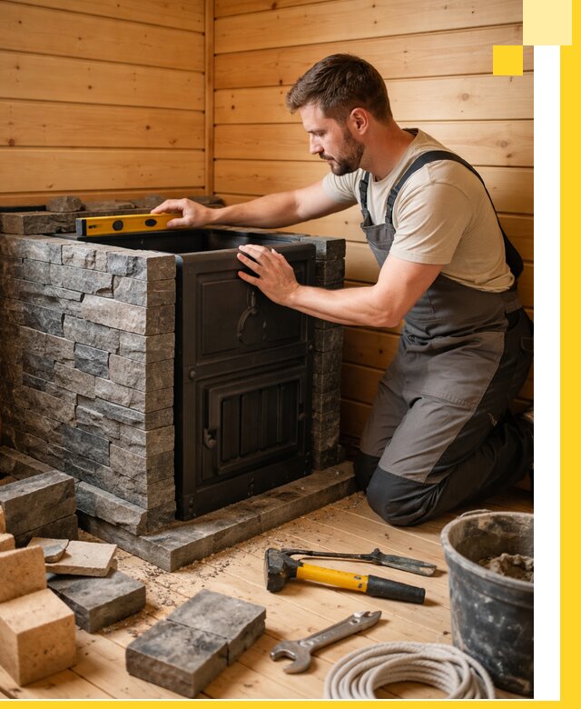 Производство и установка печей для саун под ключ в Темрюке