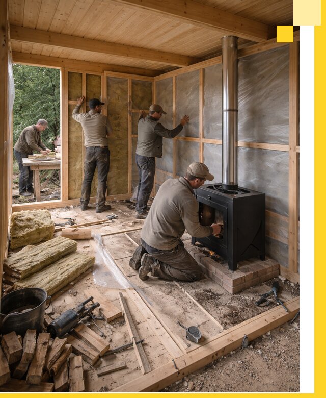 Профессиональный монтаж бань под ключ в Темрюке для дома