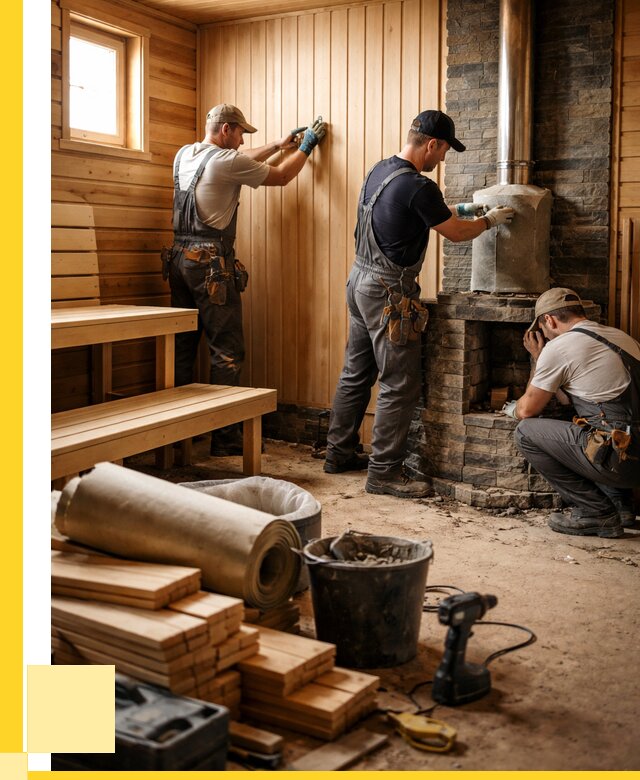 Ремонт бань под ключ в Темрюке от 46319 р. | ЭриданТмр