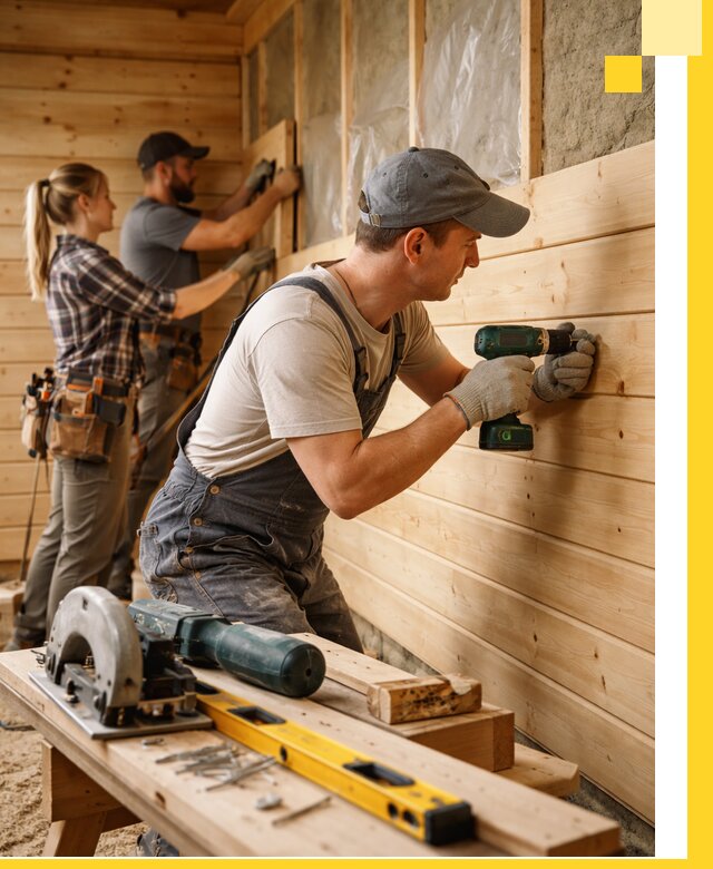 Обшивка бань под ключ в Темрюке: отделка стен и потолков