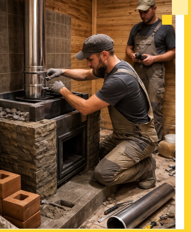 Изготовление и установка банных печей под ключ в Темрюке