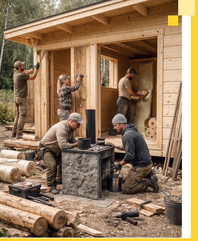 Купить баню под ключ в Темрюке строительство монтаж отделка