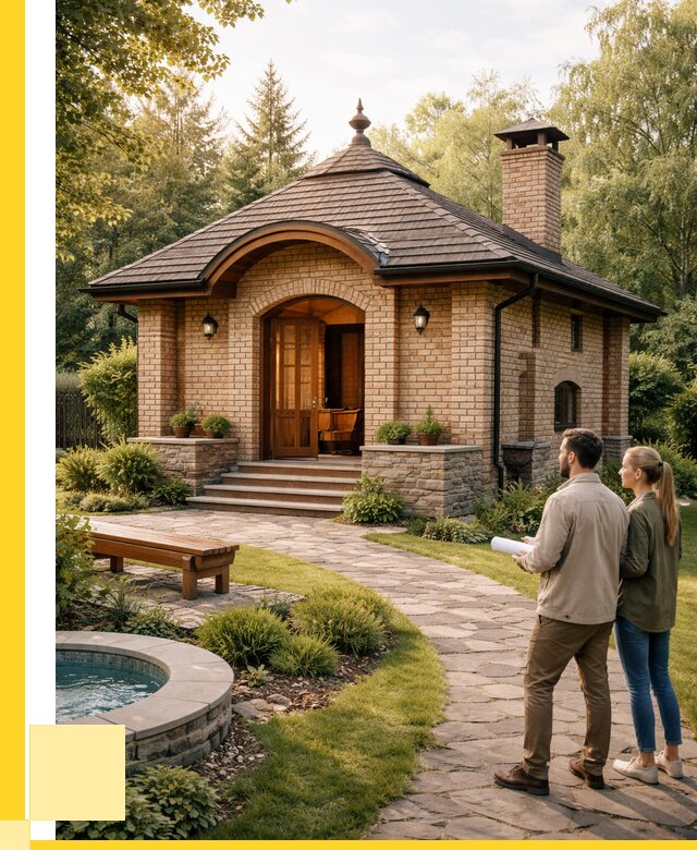 Проект кирпичной бани в Темрюке от 30879 р. | ЭриданТмр