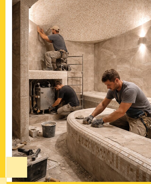 Монтаж хамамов под ключ в Темрюке от 257325 р. ЭриданТмр