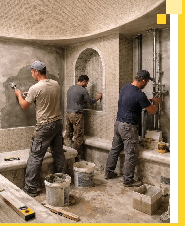 Профессиональный монтаж хамамов под ключ в Темрюке с гарантией